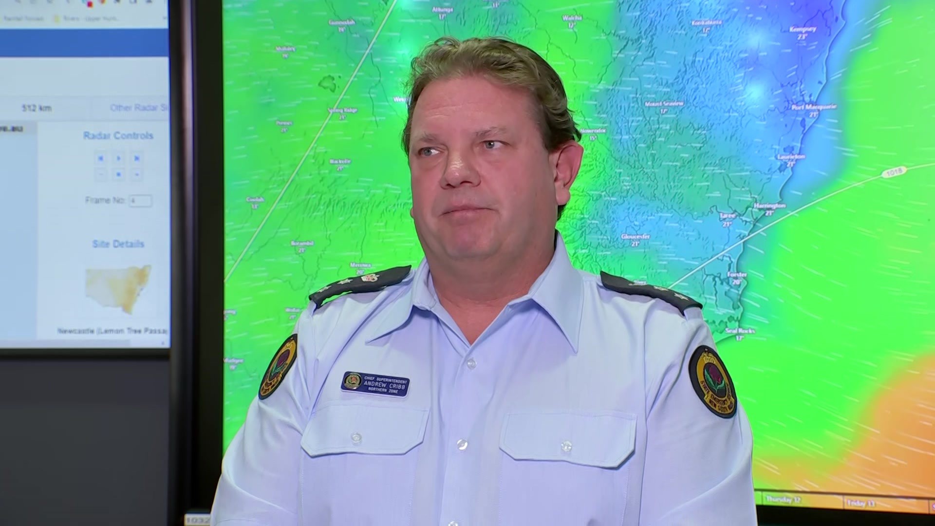 NSW State Emergency Service Northern Zone Commander Chief Superintendent Andrew Cribb