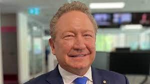 Andrew Forrest stands in the ABC Ultimo newsroom