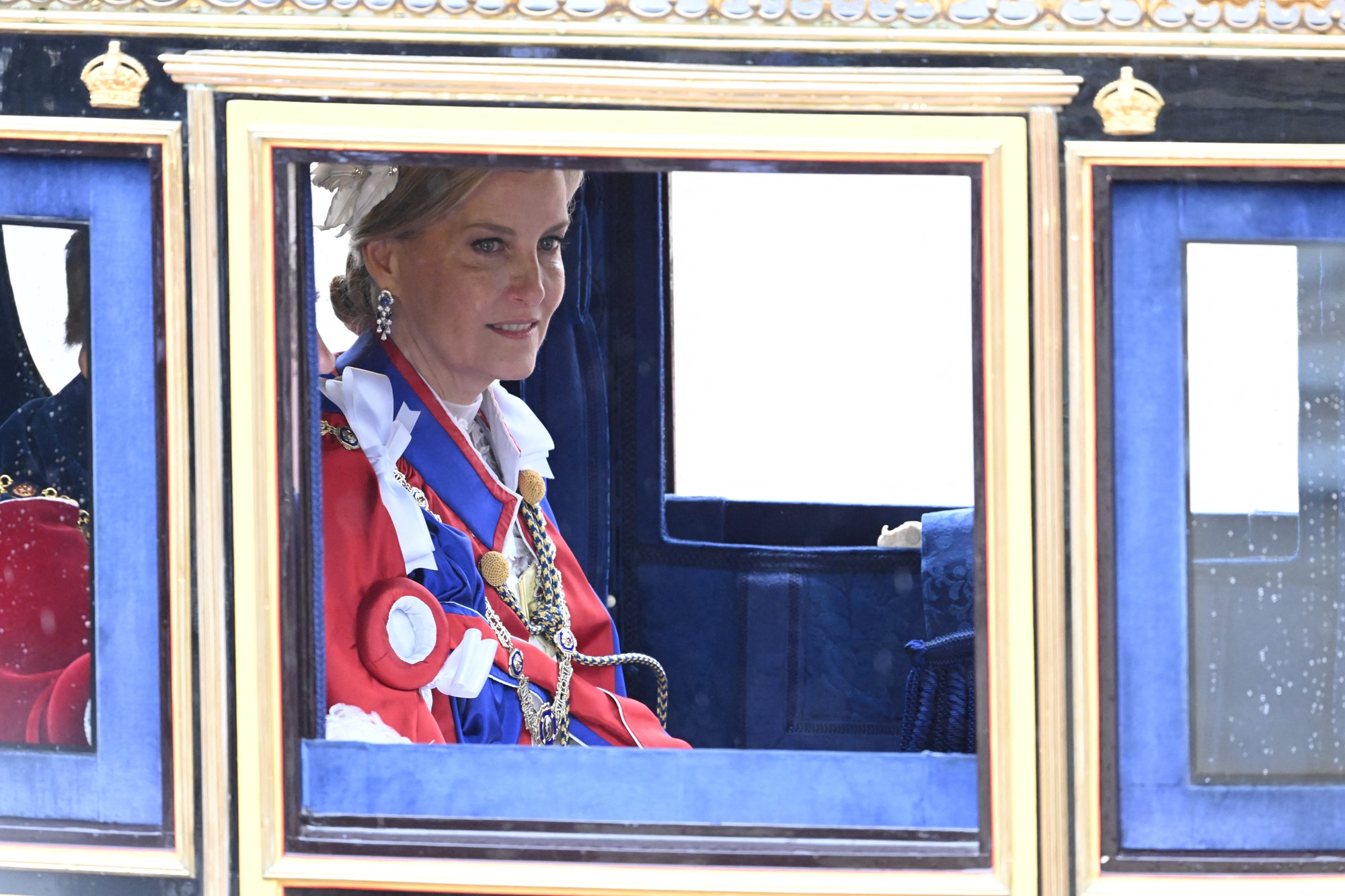 Duchess Sophie in a carriage. 