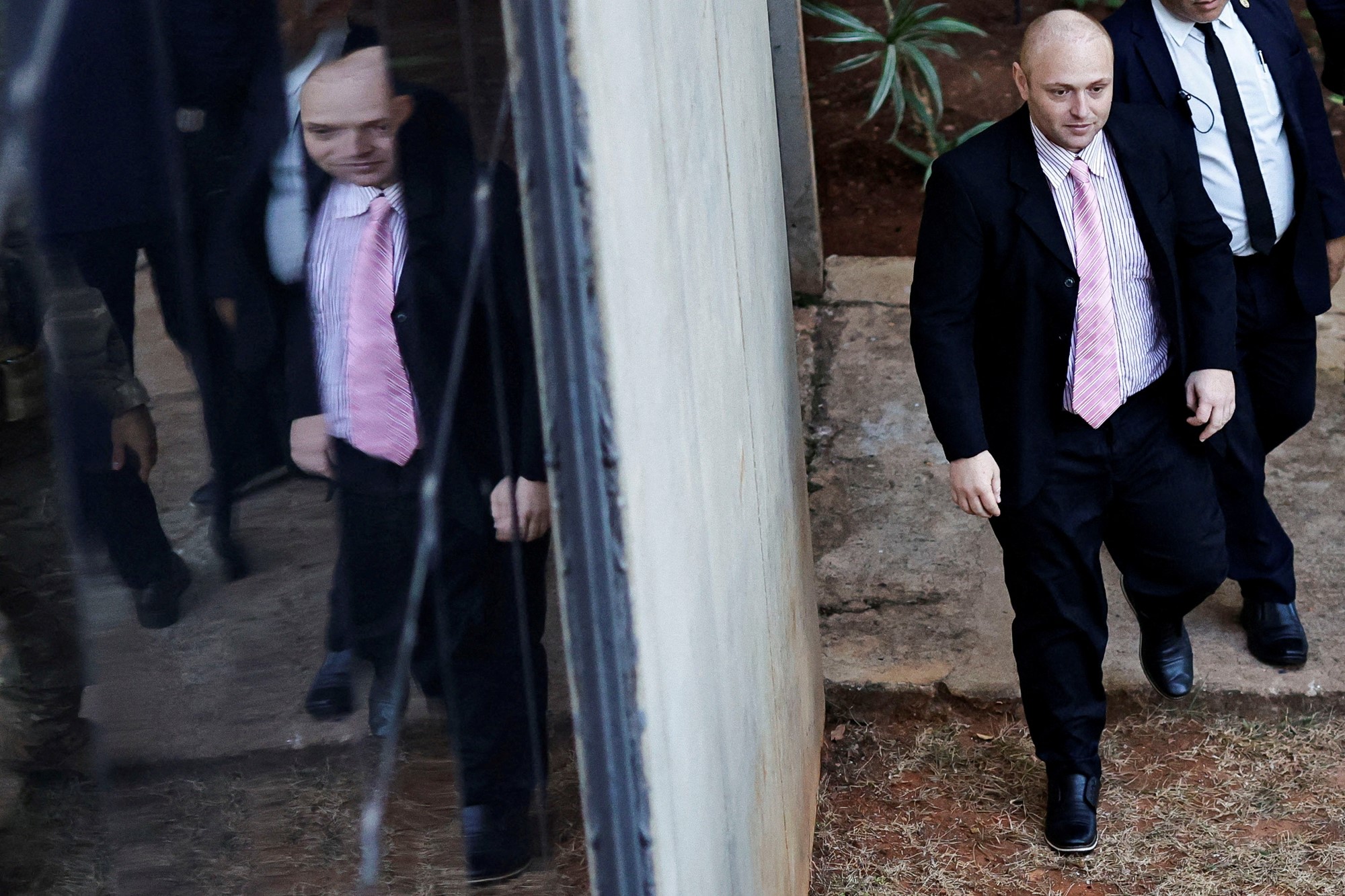 Hacker Walter Delgatti Neto walks after testifying before a Brazilian Congress enquiry