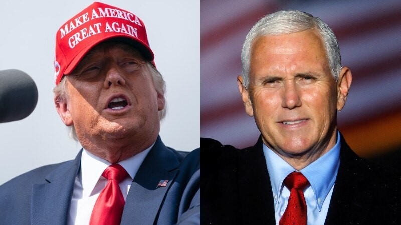 Composite image of Trump and Pence