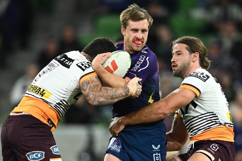 Brisbane Broncos beat Melbourne Storm at Lang Park for first time since  2009, booking NRL preliminary final spot - ABC News