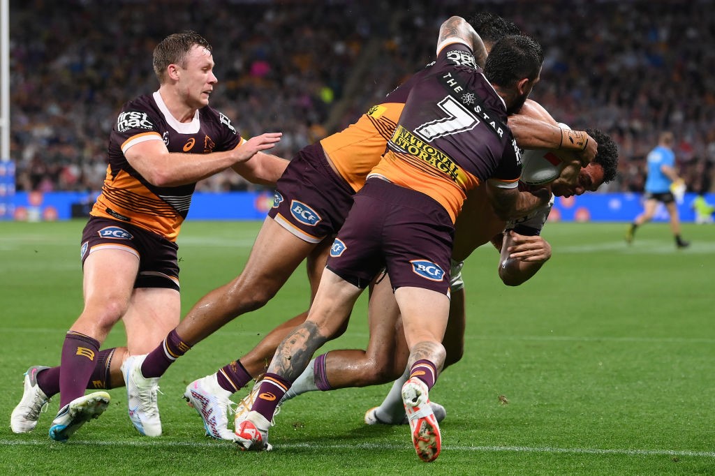 Brisbane Broncos blitz Melbourne Storm to reach NRL preliminary