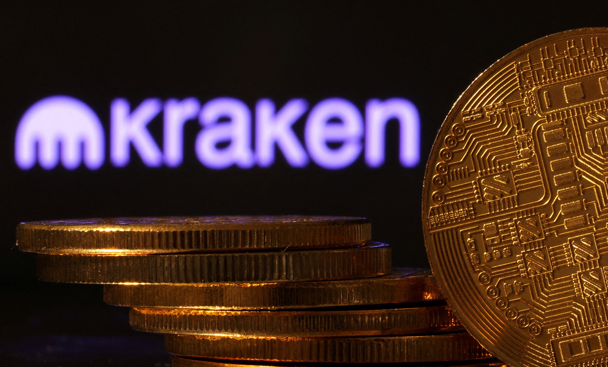 Kraken cryptocurrency exchange logo is seen in this illustration