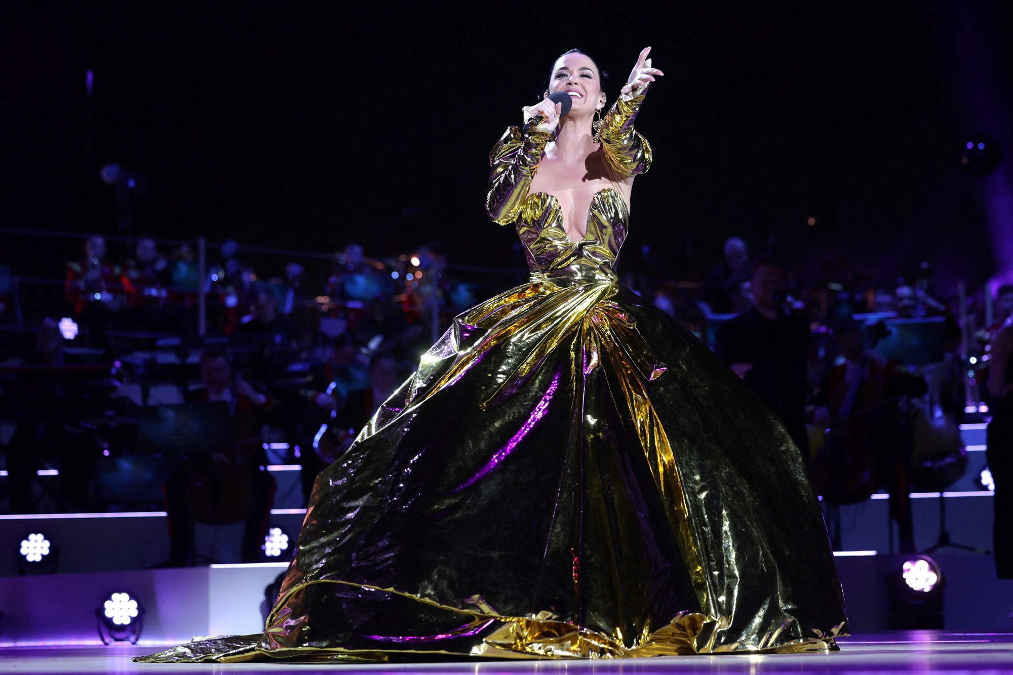 Katy Perry performs on stage