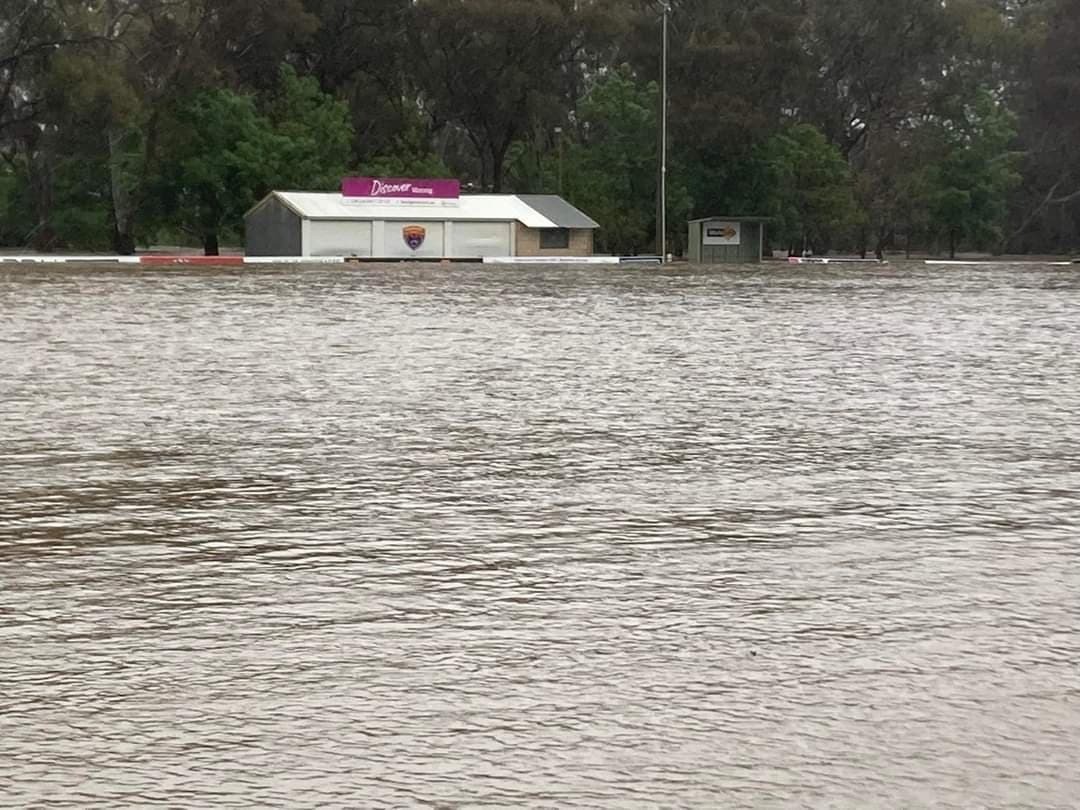 Flooded oval from another angle.