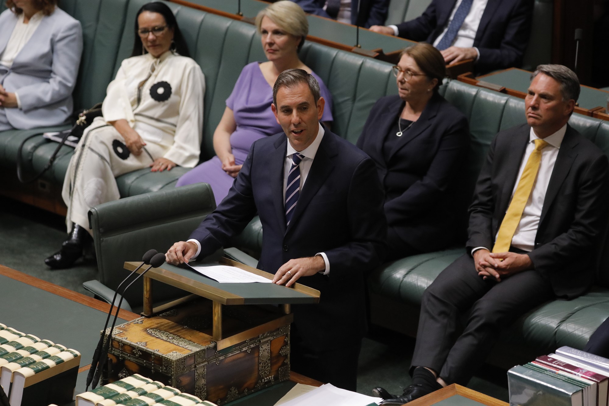 Treasurer Jim Chalmers delivers the budget in Parliament