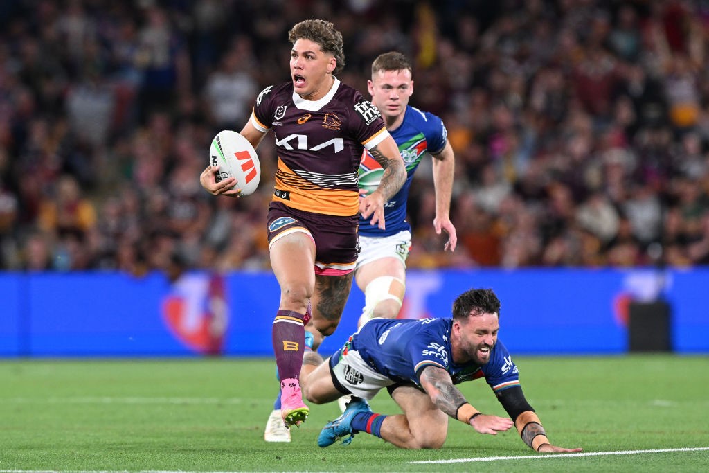 Herbie Farnworth of the Broncos arrives ahead of a Brisbane Broncos News  Photo - Getty Images