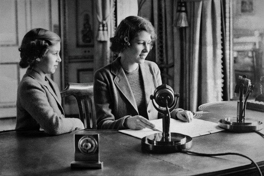 As a young princess, Elizabeth (right) gave her first address in 1940 to reassure other kids during WWII.