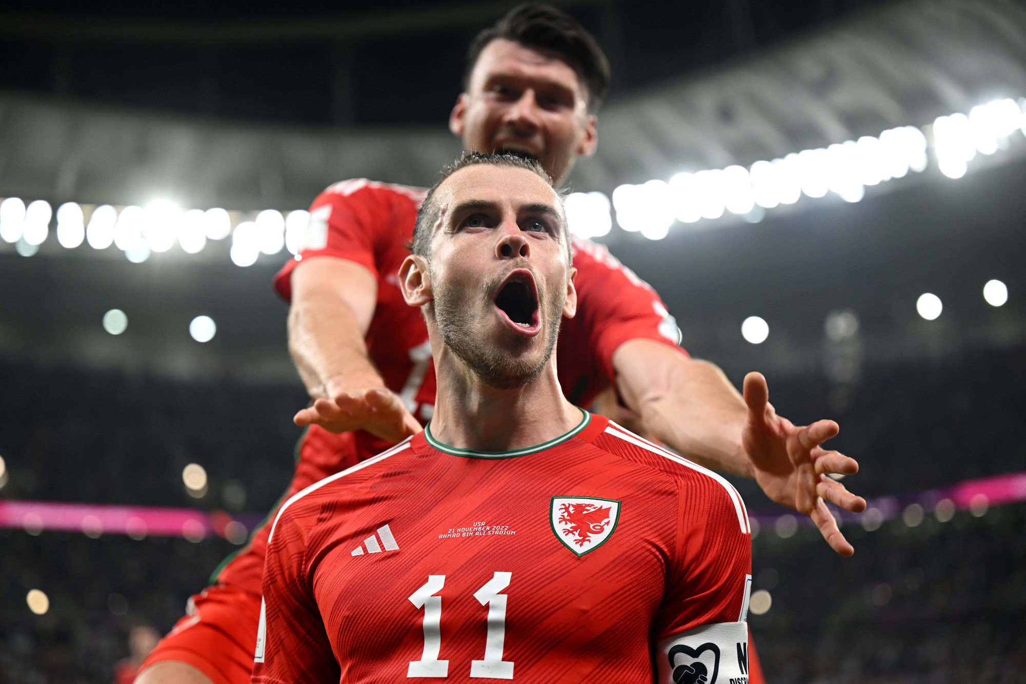 Bale celebrates