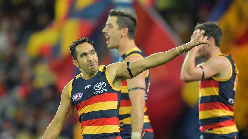 Eddie Betts on field after a match