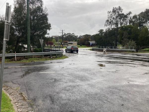 Roads covered in puddles