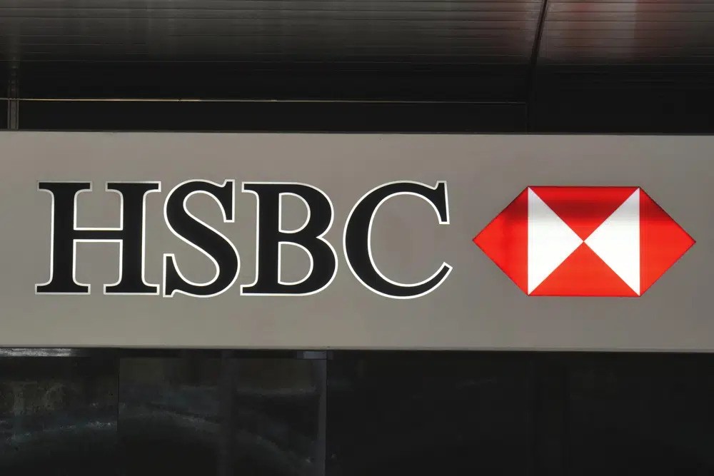 A logo for company HSBC.