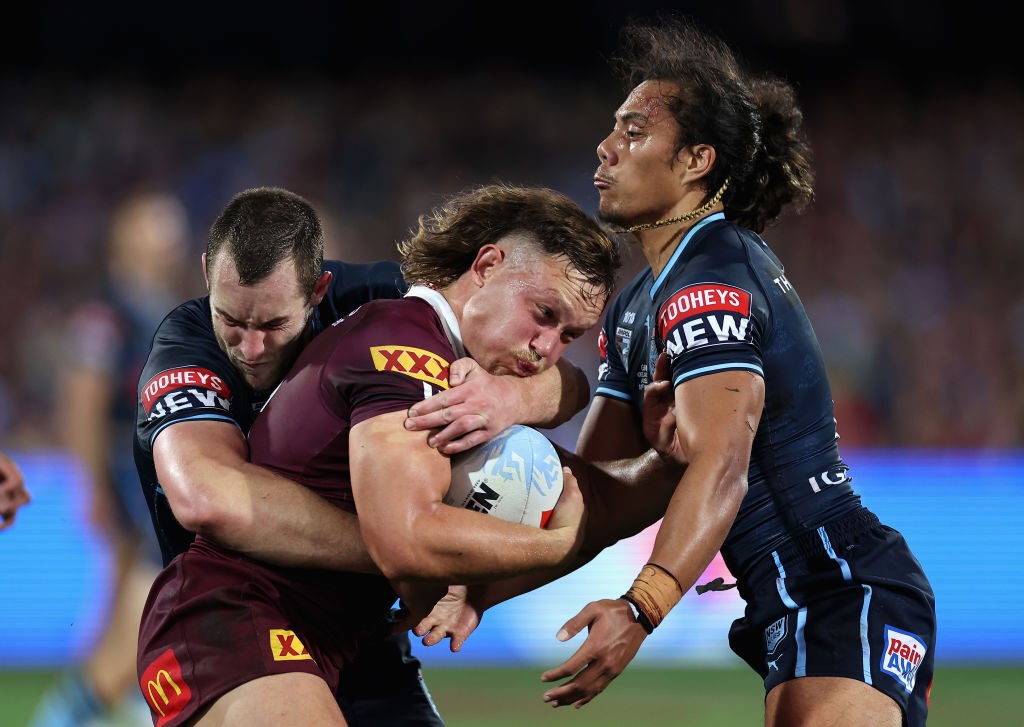 State of Origin players Jarome Luai and Reece Walsh respond after being  sent off in Maroons victory over Blues - ABC News