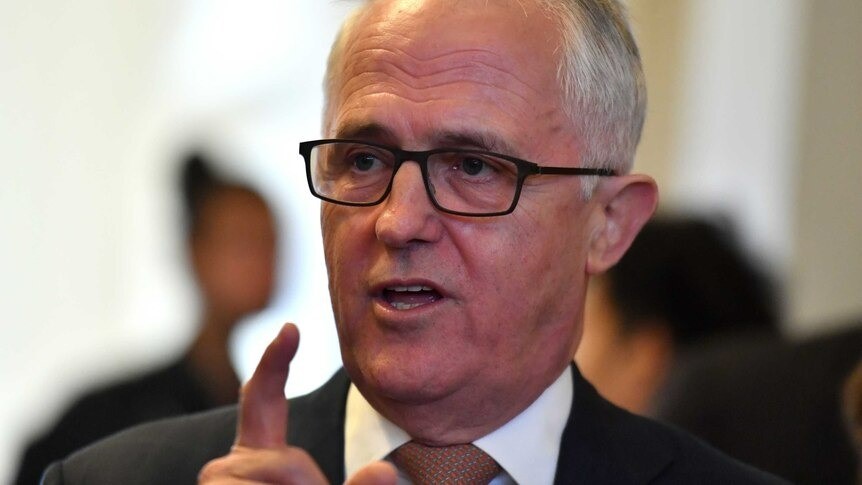 close up of Malcolm Turnbull