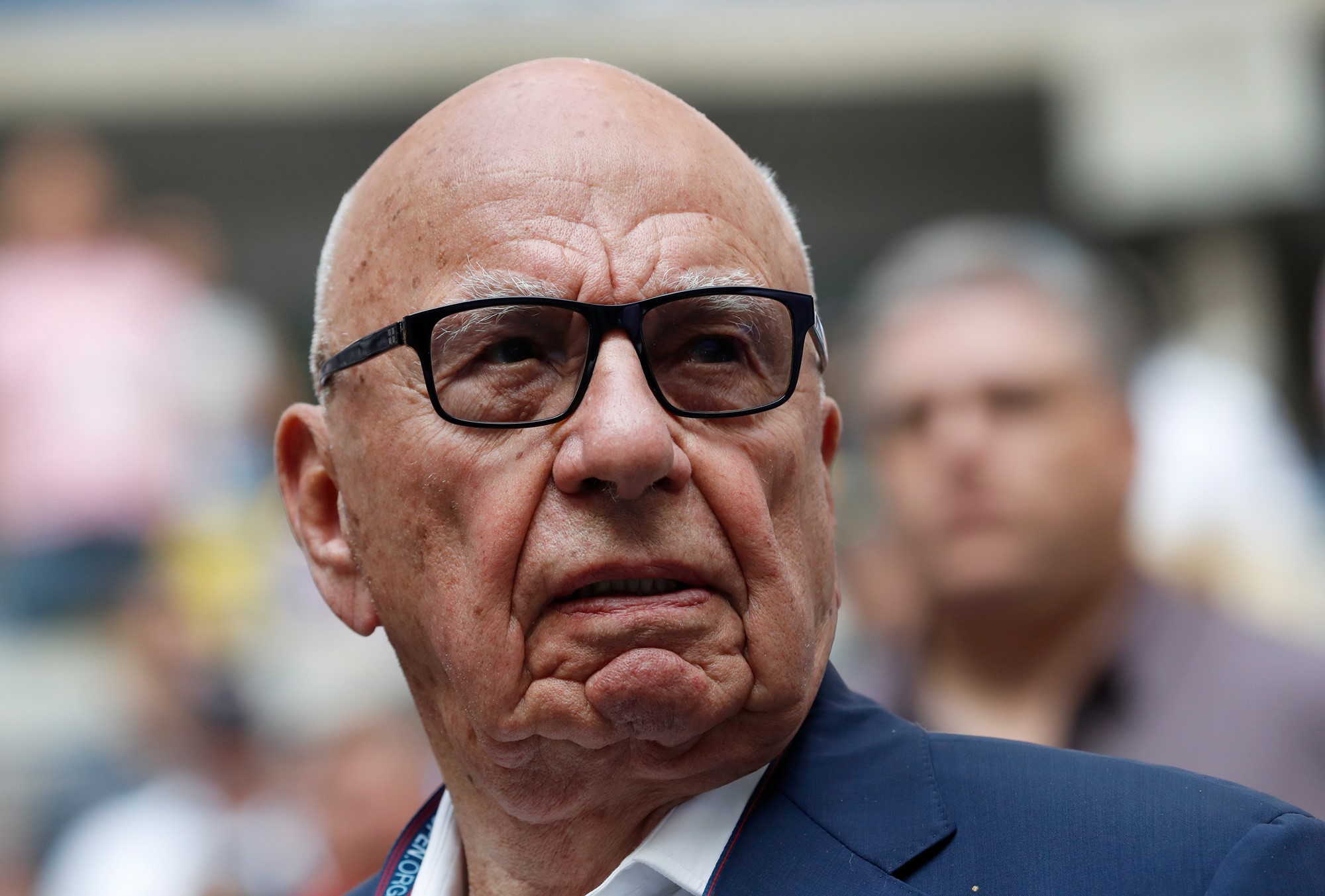 A close-up of Rupert Murdoch