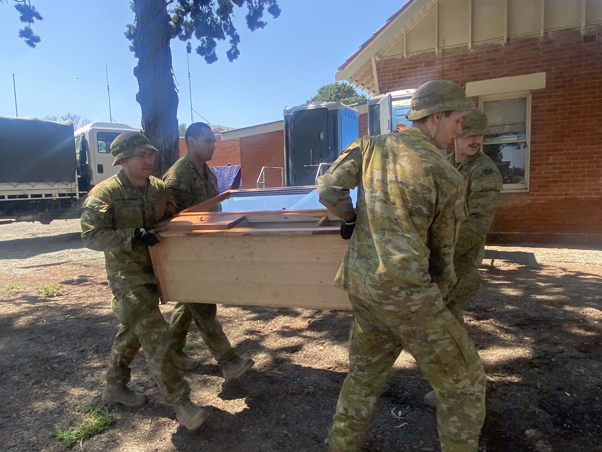 ADF personnel lift cabinets.