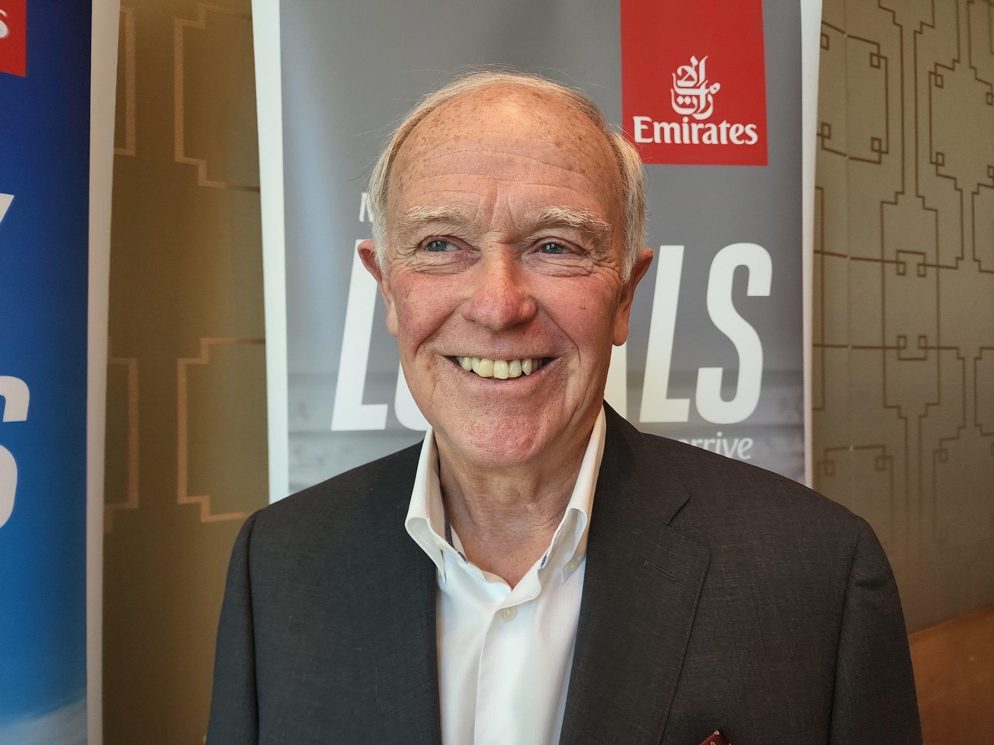 Emirates President in Melbourne.