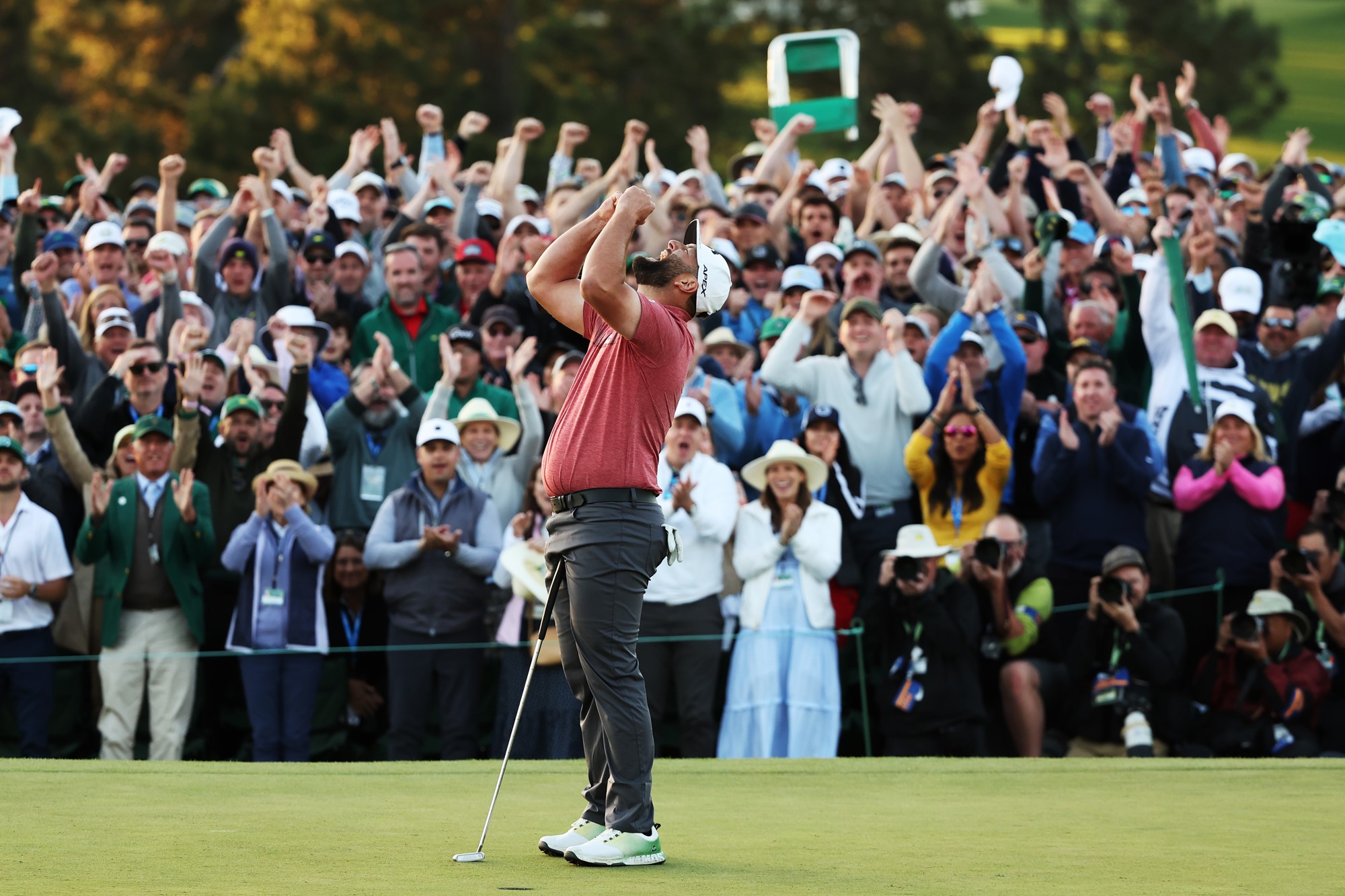 Jon Rahm wins Masters green jacket, holding off Brooks Koepka and Phil ...